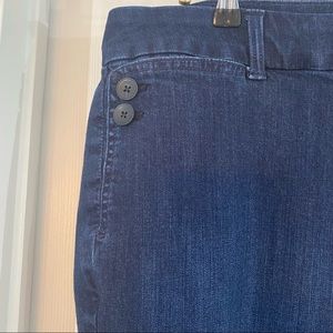 TALBOTS Button side trouser Jeans -EUC -18wp